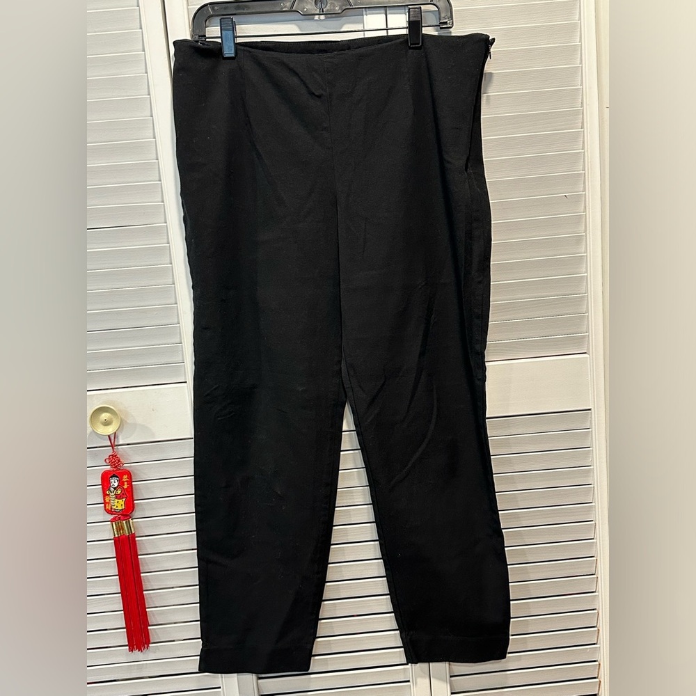 Solid black Boston Proper ankle pants size 14